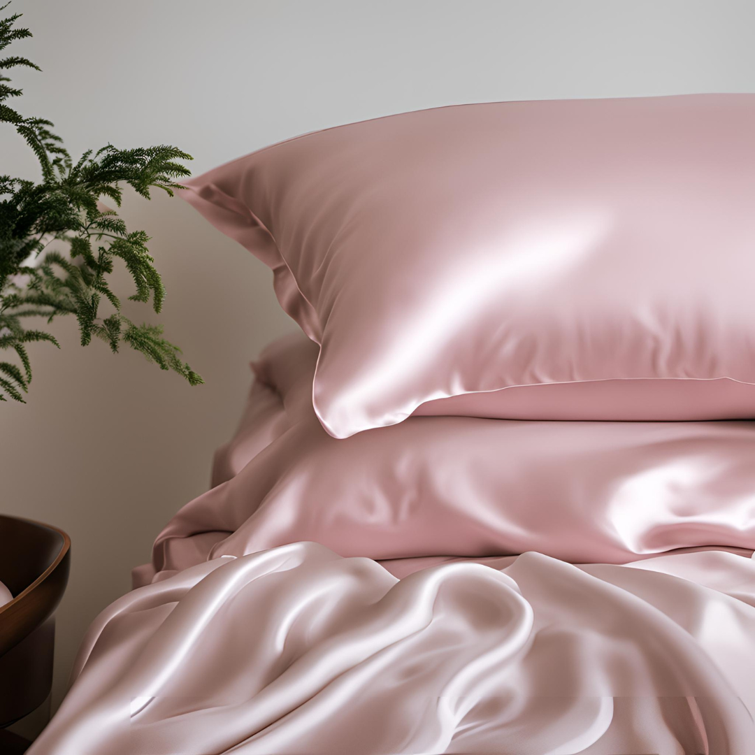 Soft Pink Pure Silk Pillowcase
