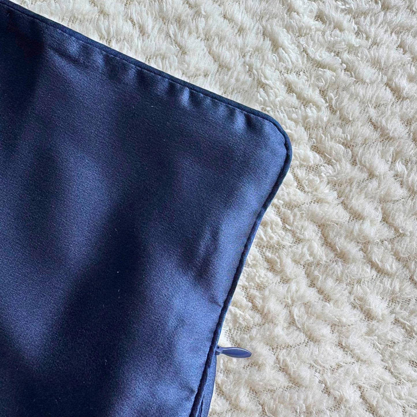 Navy Pure Silk Pillowcase