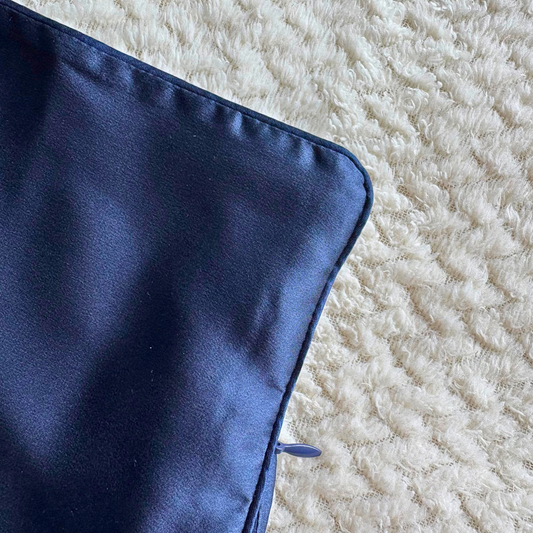 Navy Pure Silk Pillowcase