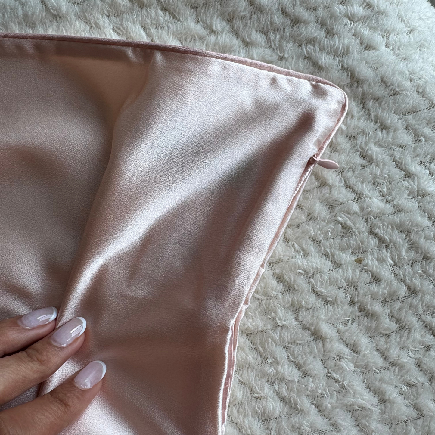 Soft Pink Pure Silk Pillowcase