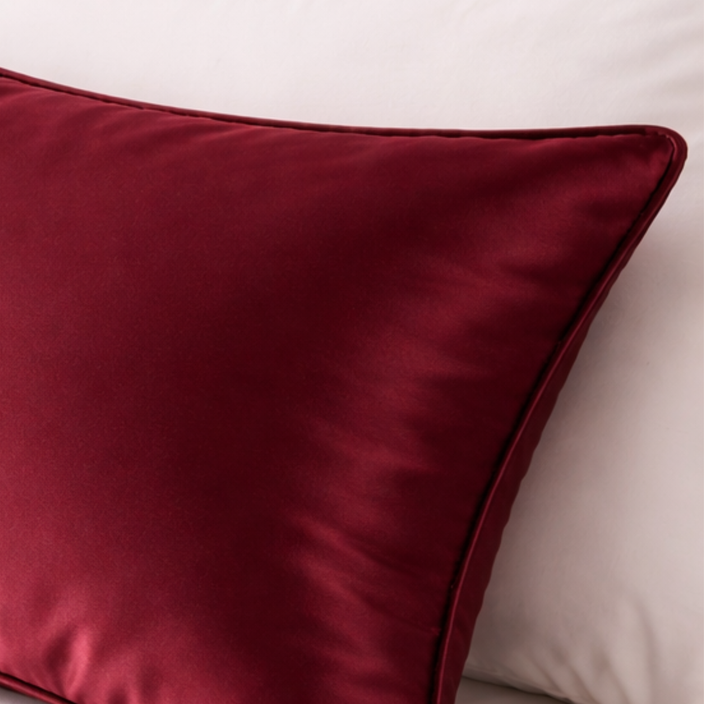 Burgundy Pure Silk Pillowcase