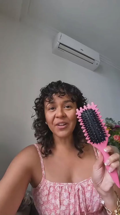 Curly Hair Brush Styling